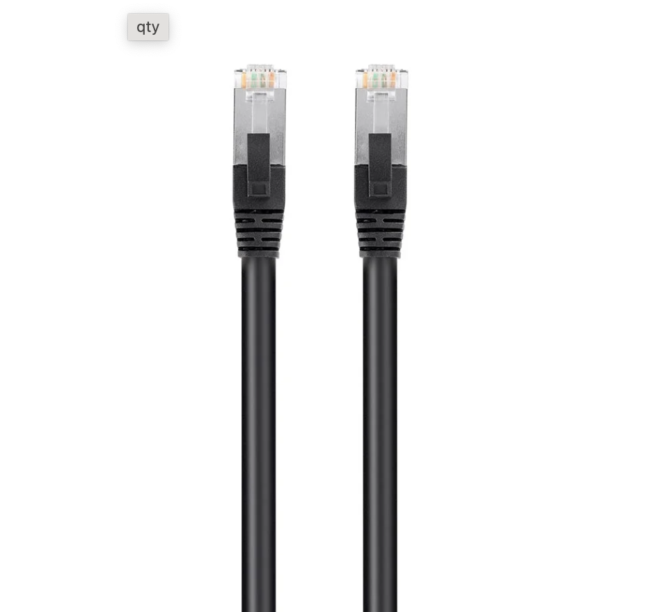 Shielded Cat6 Patch Cable - 7ft
