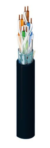 Install Shielded CAT6 Riser Cable (Black)