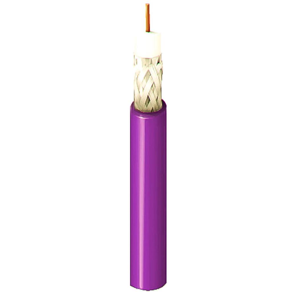 Install 6G-SDI Plenum Cable (Violet)