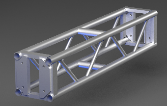 12x12x36&quot; AV Truss (bolting, tyler black)