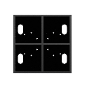 36x36 steel base plate